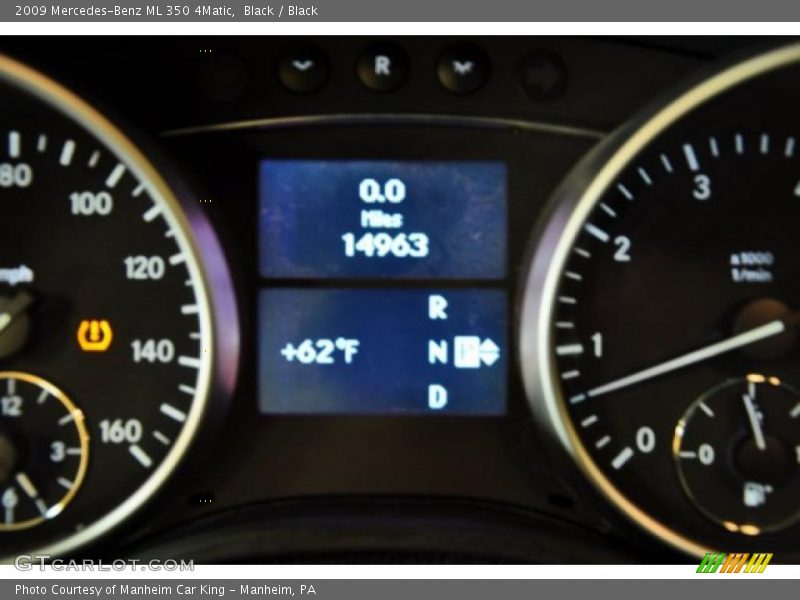 Black / Black 2009 Mercedes-Benz ML 350 4Matic