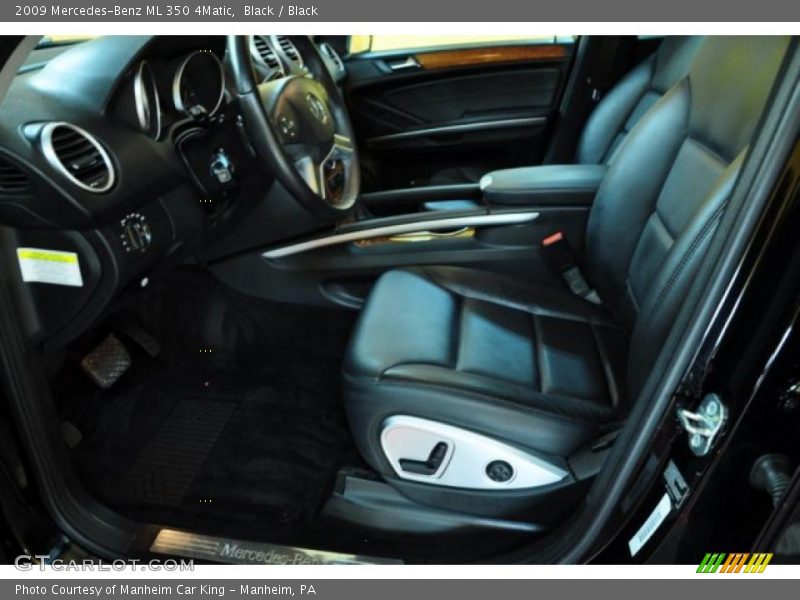 Black / Black 2009 Mercedes-Benz ML 350 4Matic