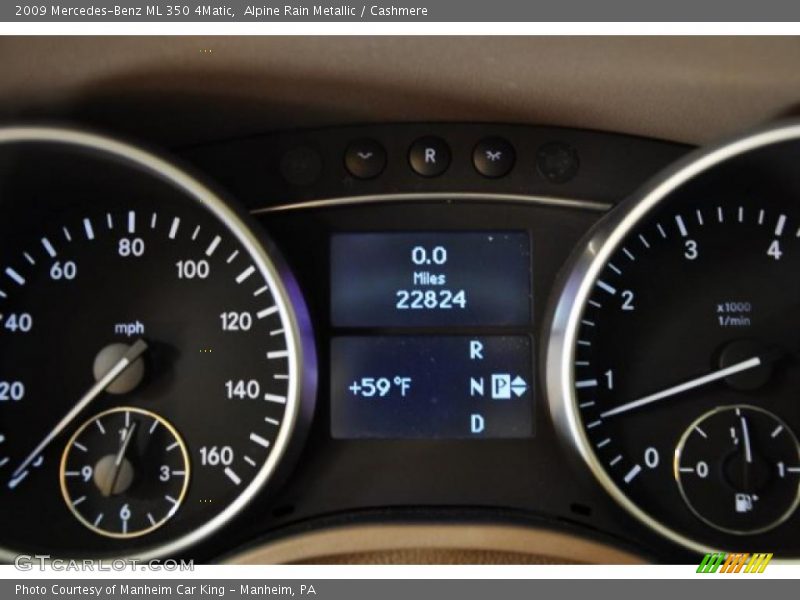 Alpine Rain Metallic / Cashmere 2009 Mercedes-Benz ML 350 4Matic