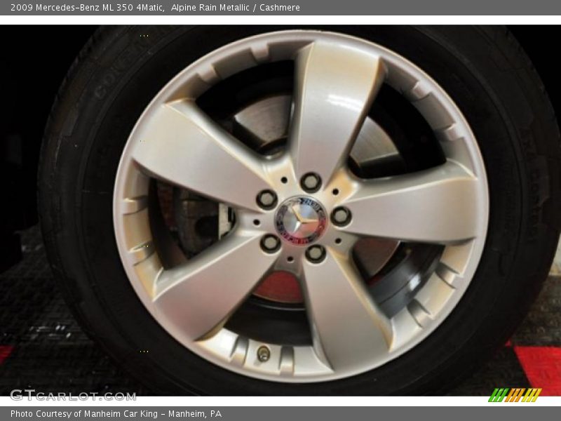 Alpine Rain Metallic / Cashmere 2009 Mercedes-Benz ML 350 4Matic