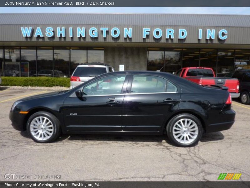 Black / Dark Charcoal 2008 Mercury Milan V6 Premier AWD