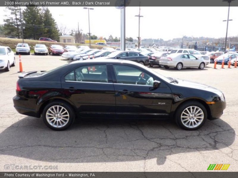 Black / Dark Charcoal 2008 Mercury Milan V6 Premier AWD