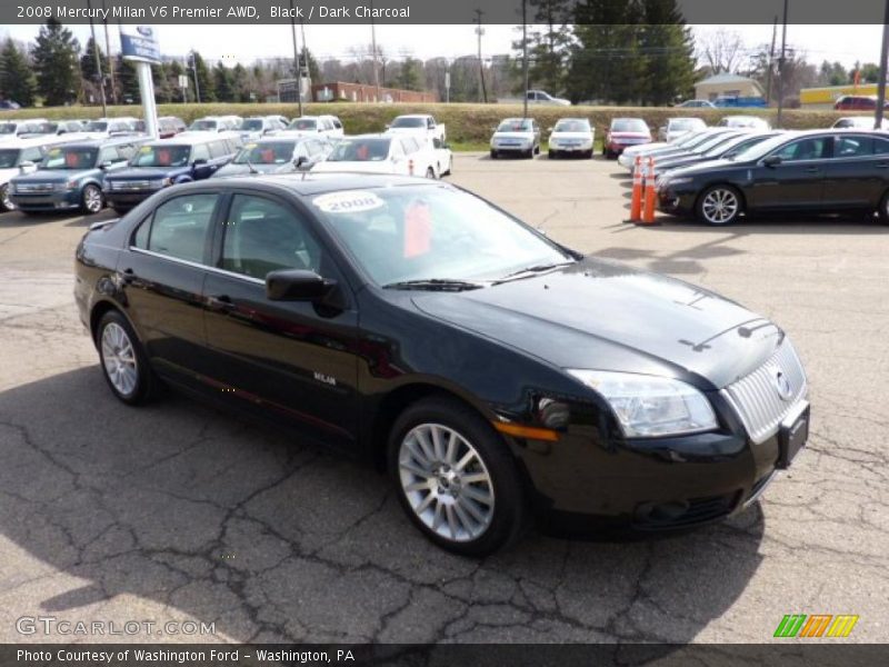 Black / Dark Charcoal 2008 Mercury Milan V6 Premier AWD