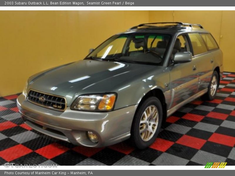 Seamist Green Pearl / Beige 2003 Subaru Outback L.L. Bean Edition Wagon