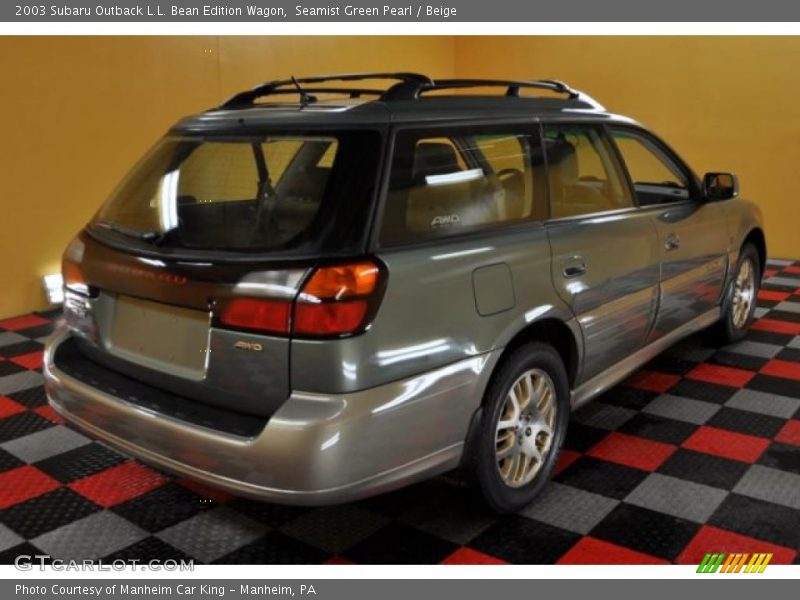 Seamist Green Pearl / Beige 2003 Subaru Outback L.L. Bean Edition Wagon