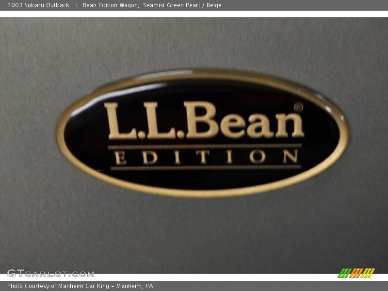 Seamist Green Pearl / Beige 2003 Subaru Outback L.L. Bean Edition Wagon