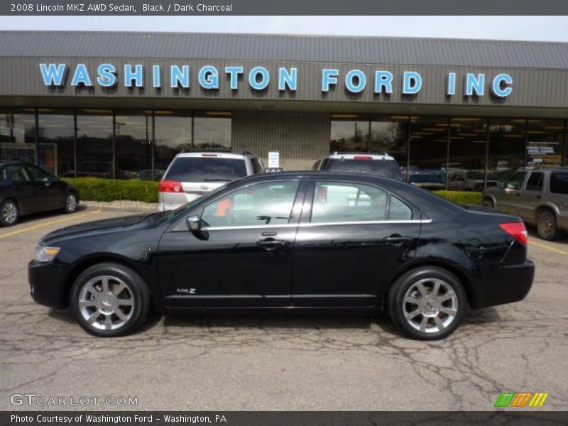 Black / Dark Charcoal 2008 Lincoln MKZ AWD Sedan