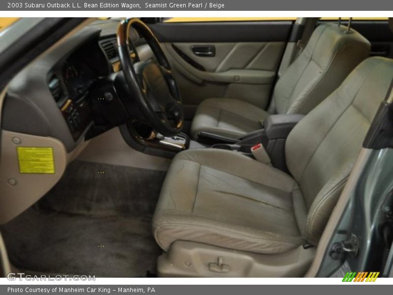 Seamist Green Pearl / Beige 2003 Subaru Outback L.L. Bean Edition Wagon