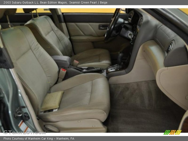 Seamist Green Pearl / Beige 2003 Subaru Outback L.L. Bean Edition Wagon