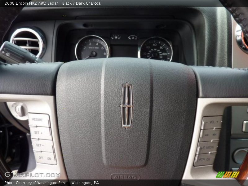 Black / Dark Charcoal 2008 Lincoln MKZ AWD Sedan