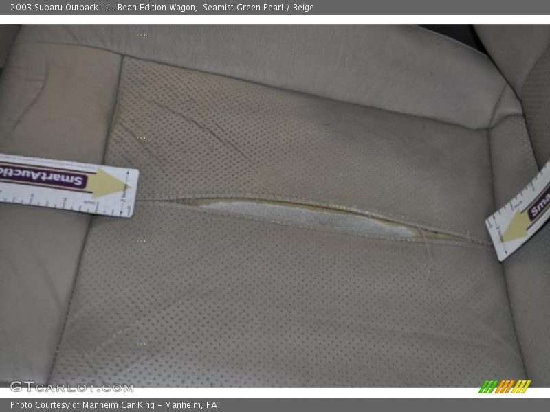 Seamist Green Pearl / Beige 2003 Subaru Outback L.L. Bean Edition Wagon