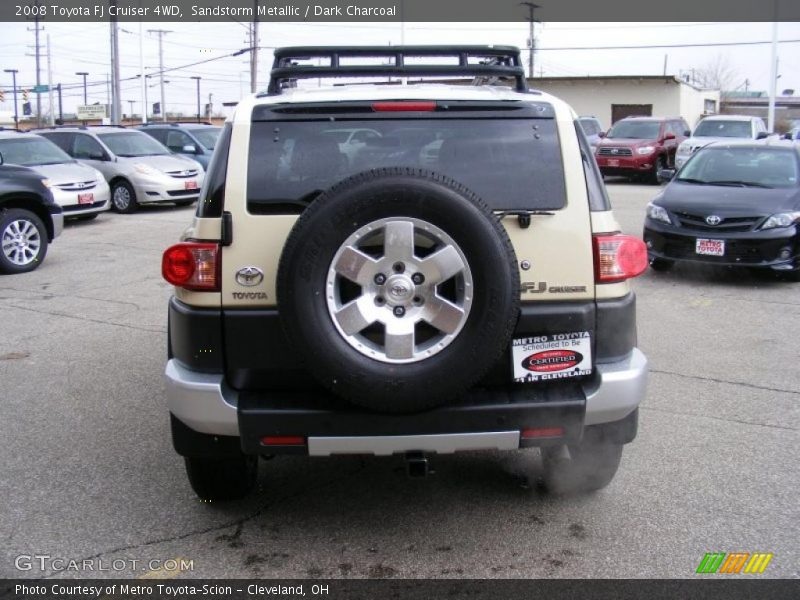 Sandstorm Metallic / Dark Charcoal 2008 Toyota FJ Cruiser 4WD