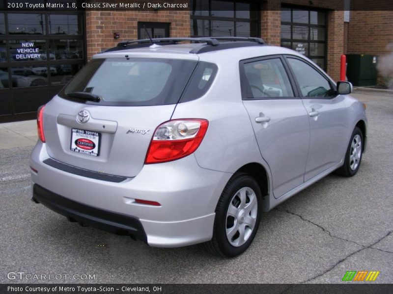 Classic Silver Metallic / Dark Charcoal 2010 Toyota Matrix 1.8