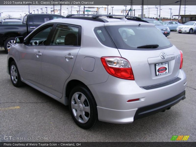 Classic Silver Metallic / Dark Charcoal 2010 Toyota Matrix 1.8