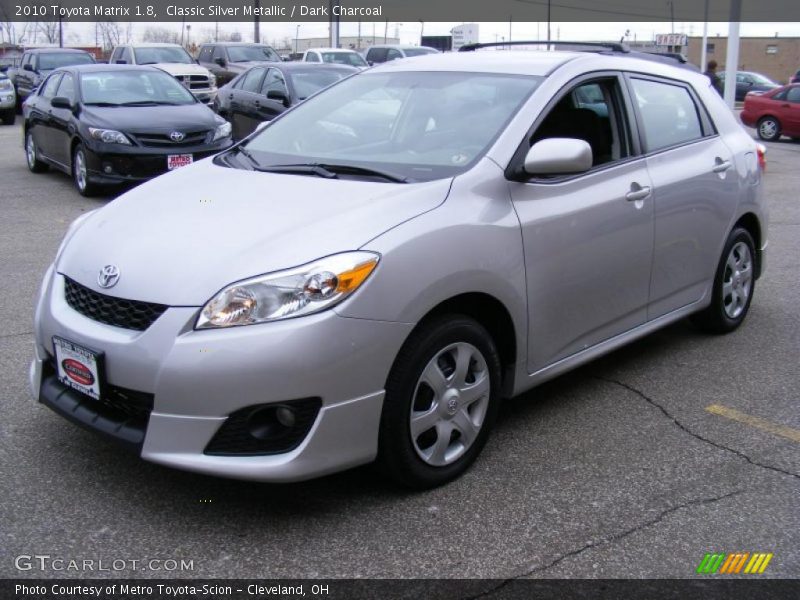 Classic Silver Metallic / Dark Charcoal 2010 Toyota Matrix 1.8