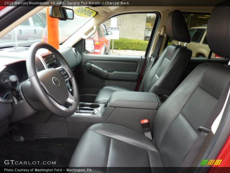 Sangria Red Metallic / Charcoal Black 2010 Mercury Mountaineer V6 AWD