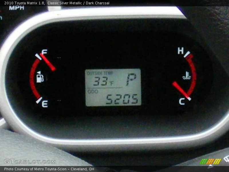 Classic Silver Metallic / Dark Charcoal 2010 Toyota Matrix 1.8