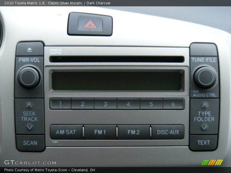 Classic Silver Metallic / Dark Charcoal 2010 Toyota Matrix 1.8