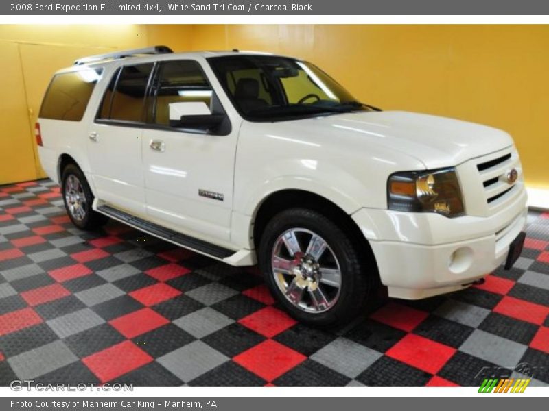 White Sand Tri Coat / Charcoal Black 2008 Ford Expedition EL Limited 4x4