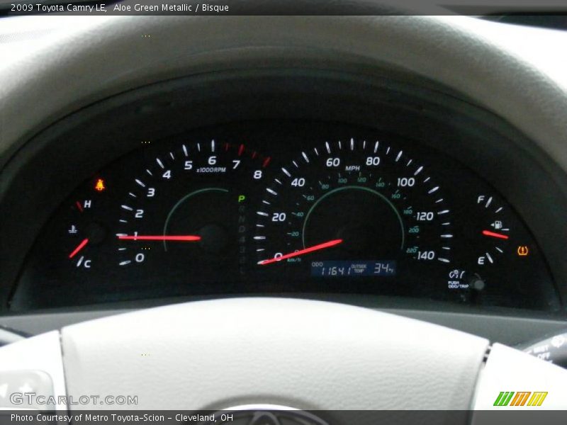 Aloe Green Metallic / Bisque 2009 Toyota Camry LE