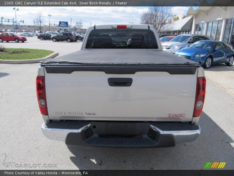 Silver Birch Metallic / Pewter 2005 GMC Canyon SLE Extended Cab 4x4
