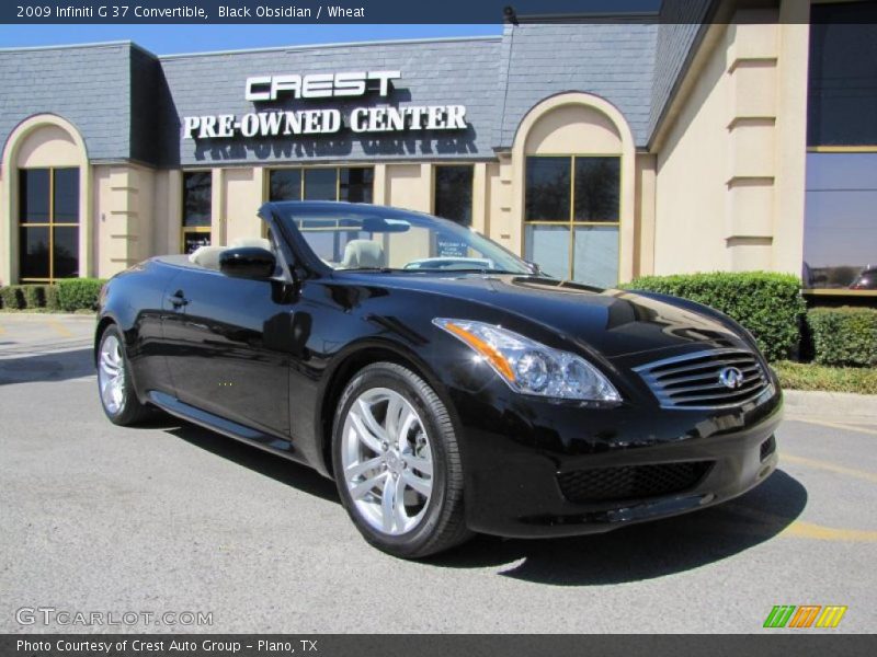 Black Obsidian / Wheat 2009 Infiniti G 37 Convertible