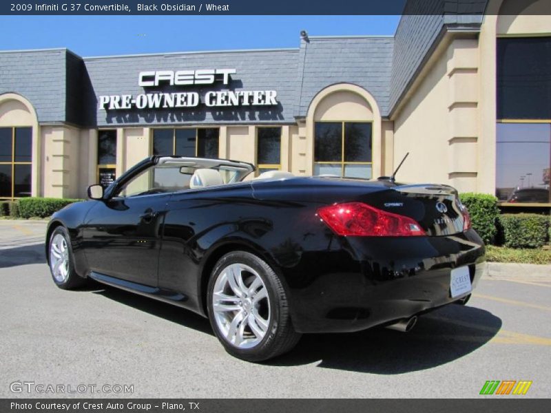 Black Obsidian / Wheat 2009 Infiniti G 37 Convertible