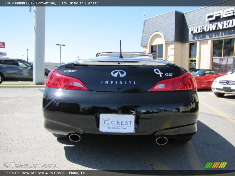 Black Obsidian / Wheat 2009 Infiniti G 37 Convertible