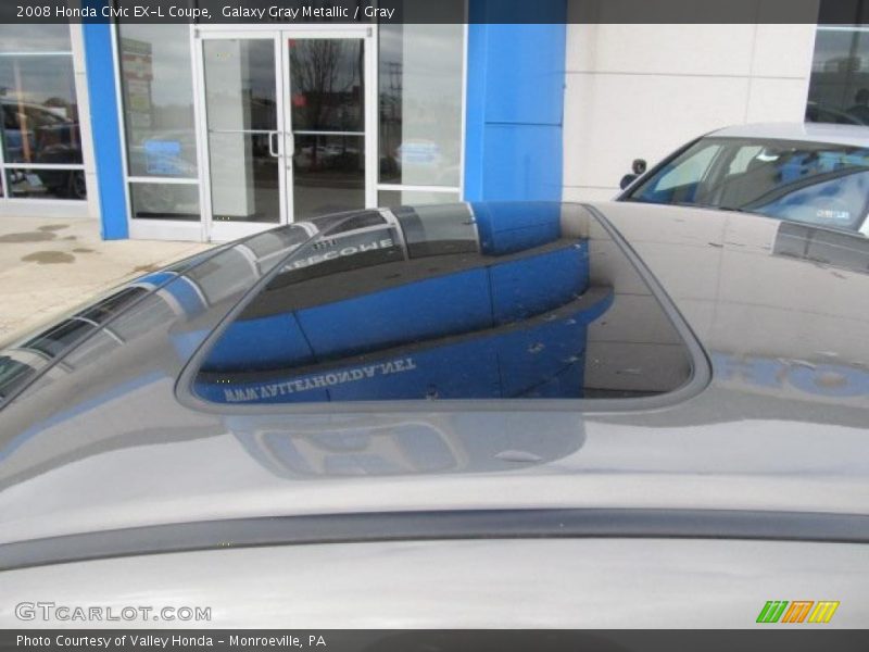 Galaxy Gray Metallic / Gray 2008 Honda Civic EX-L Coupe