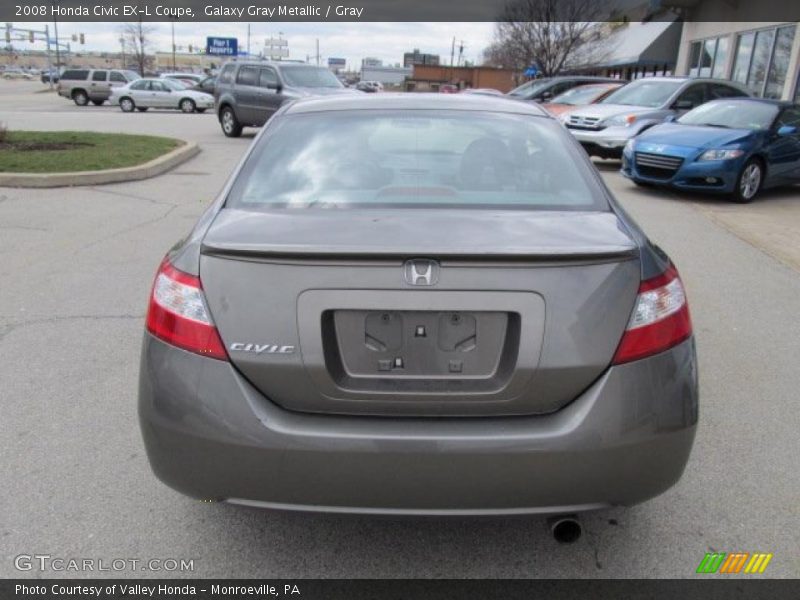 Galaxy Gray Metallic / Gray 2008 Honda Civic EX-L Coupe