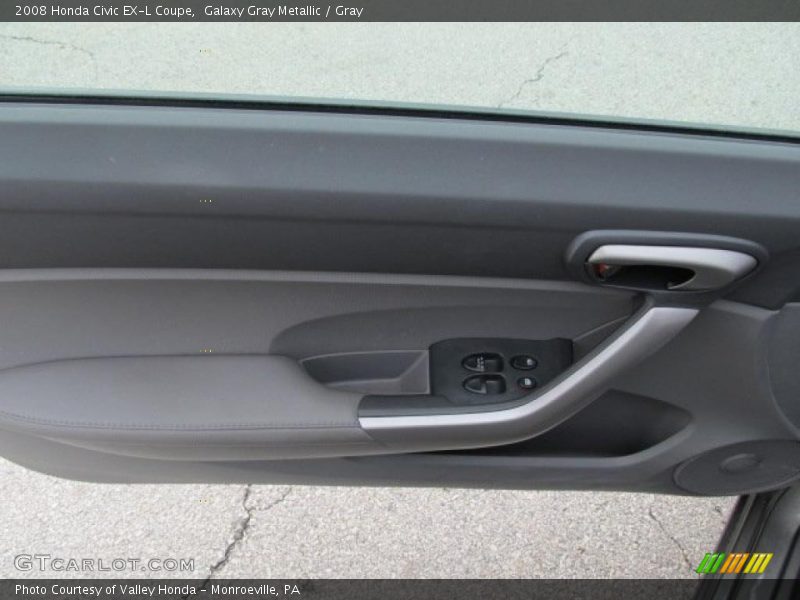 Galaxy Gray Metallic / Gray 2008 Honda Civic EX-L Coupe