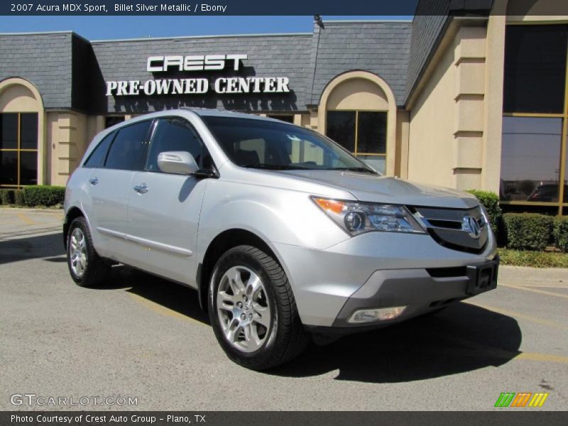 Billet Silver Metallic / Ebony 2007 Acura MDX Sport