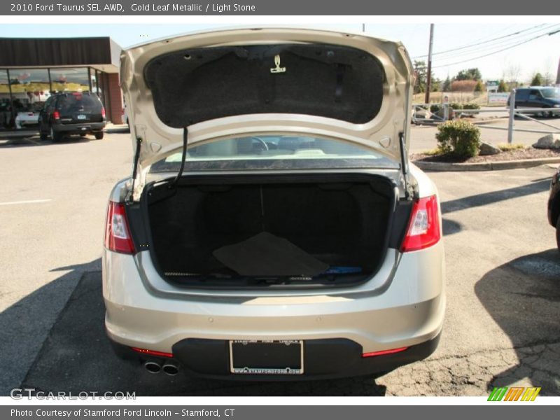 Gold Leaf Metallic / Light Stone 2010 Ford Taurus SEL AWD