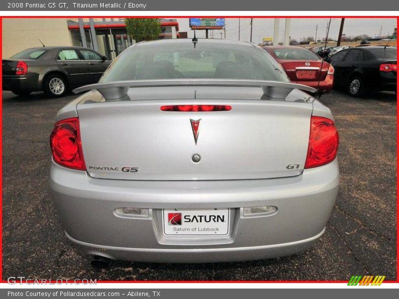 Titanium Metallic / Ebony 2008 Pontiac G5 GT