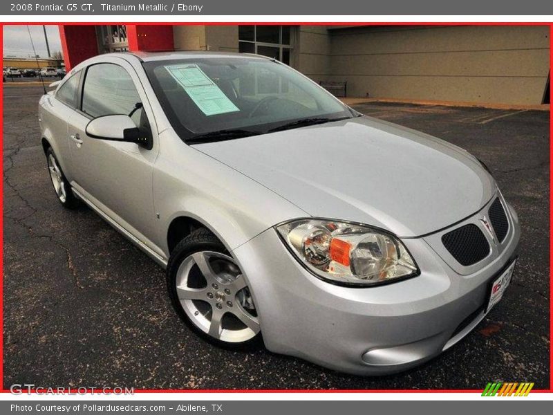 Titanium Metallic / Ebony 2008 Pontiac G5 GT