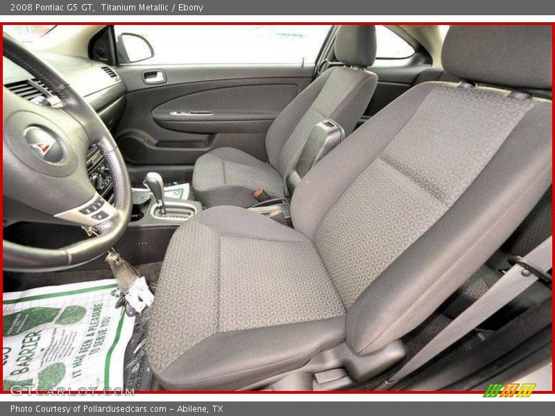 Titanium Metallic / Ebony 2008 Pontiac G5 GT