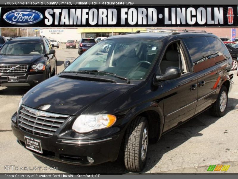 Brilliant Black / Medium Slate Gray 2006 Chrysler Town & Country Limited