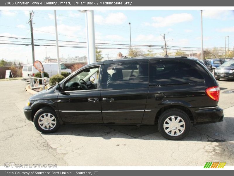 Brilliant Black / Medium Slate Gray 2006 Chrysler Town & Country Limited