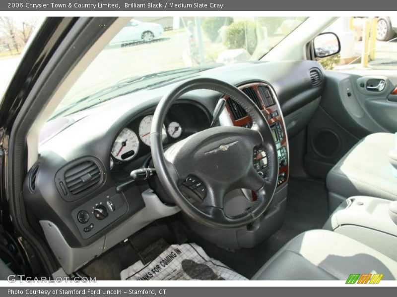 Brilliant Black / Medium Slate Gray 2006 Chrysler Town & Country Limited