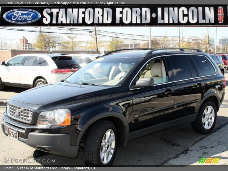 Black Sapphire Metallic / Taupe/Light Taupe 2006 Volvo XC90 V8 AWD