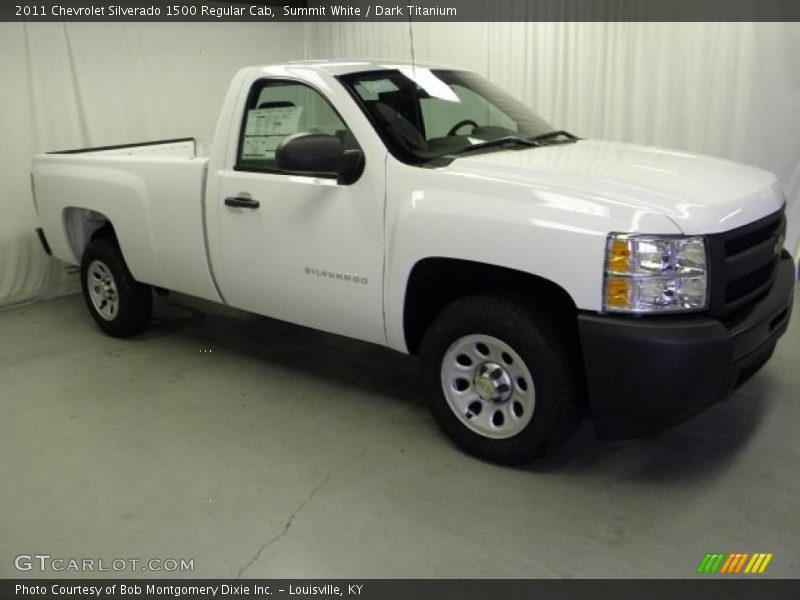 Summit White / Dark Titanium 2011 Chevrolet Silverado 1500 Regular Cab