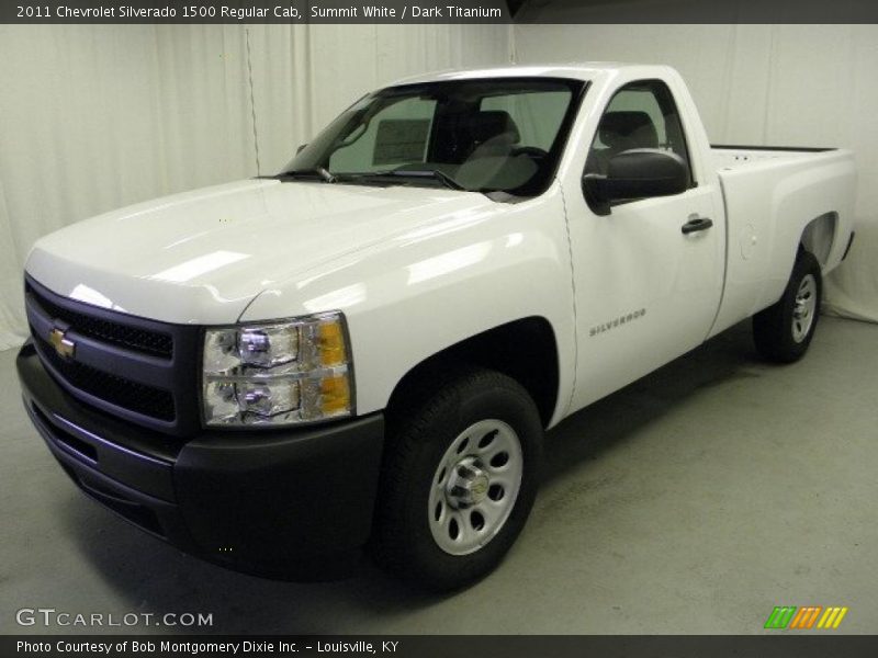 Summit White / Dark Titanium 2011 Chevrolet Silverado 1500 Regular Cab