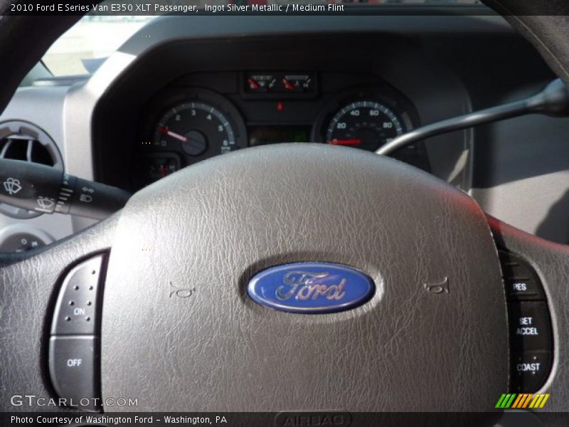 Ingot Silver Metallic / Medium Flint 2010 Ford E Series Van E350 XLT Passenger