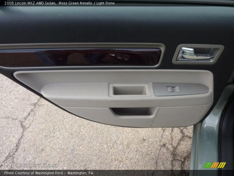 Moss Green Metallic / Light Stone 2008 Lincoln MKZ AWD Sedan