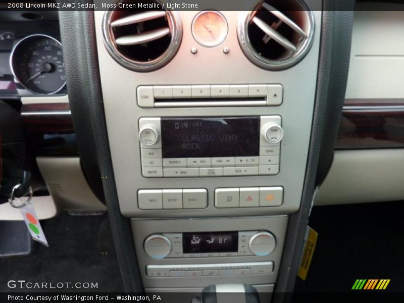 Moss Green Metallic / Light Stone 2008 Lincoln MKZ AWD Sedan