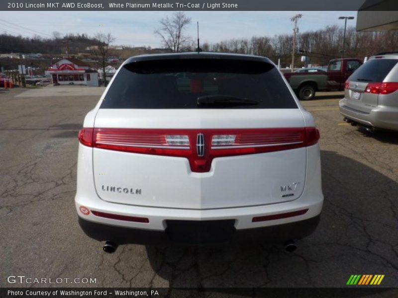 White Platinum Metallic Tri-Coat / Light Stone 2010 Lincoln MKT AWD EcoBoost