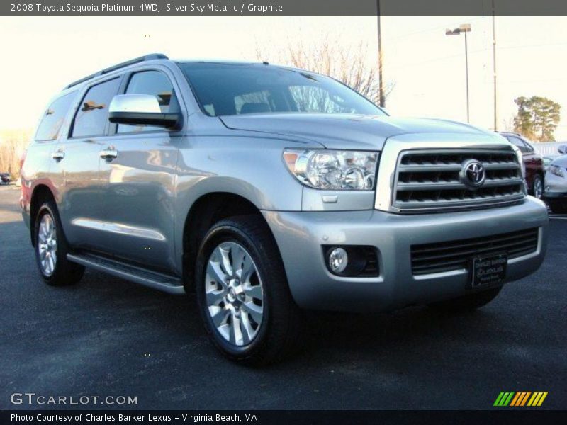 Silver Sky Metallic / Graphite 2008 Toyota Sequoia Platinum 4WD