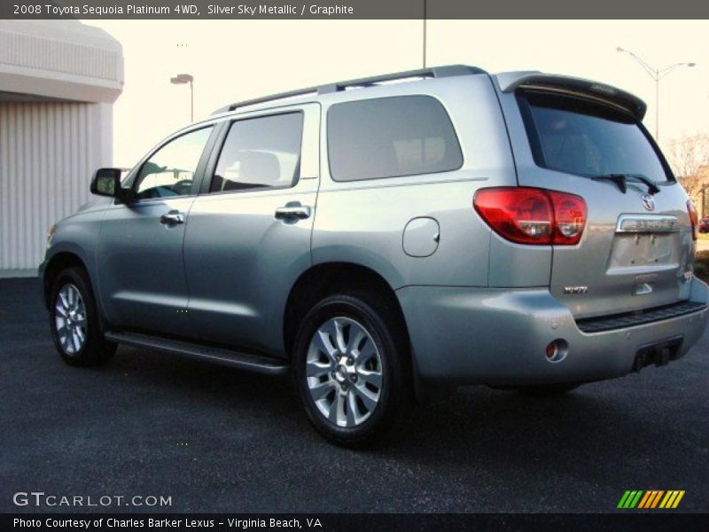 Silver Sky Metallic / Graphite 2008 Toyota Sequoia Platinum 4WD