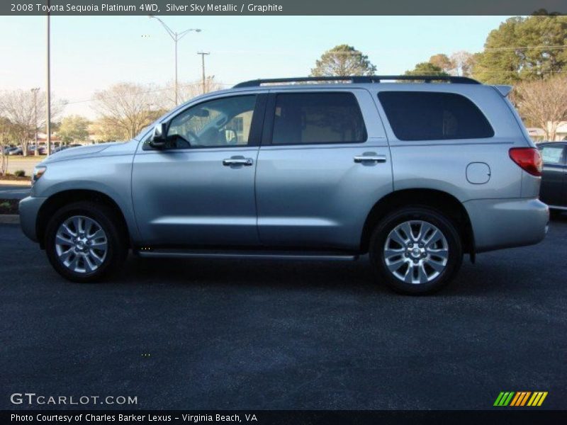 Silver Sky Metallic / Graphite 2008 Toyota Sequoia Platinum 4WD