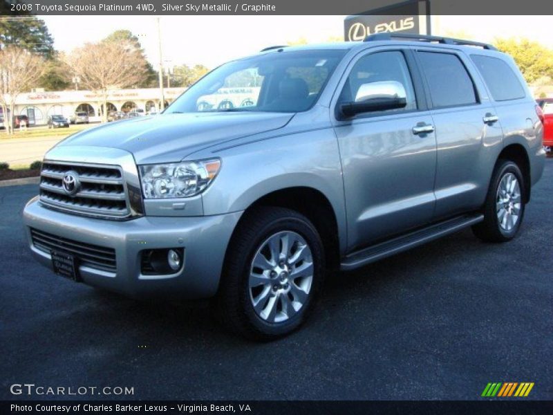 Silver Sky Metallic / Graphite 2008 Toyota Sequoia Platinum 4WD